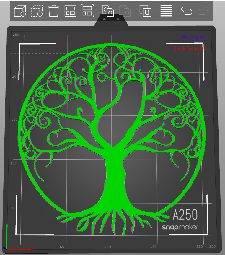 Tree of Life Silhouette — 3D Print sample