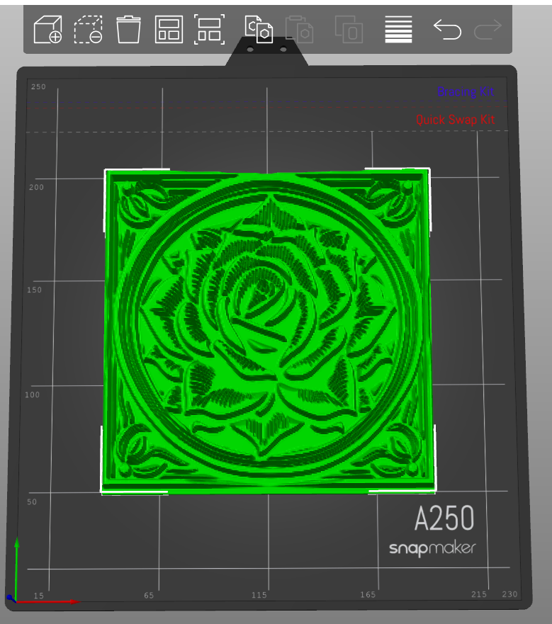 Rose — CNC relief sample